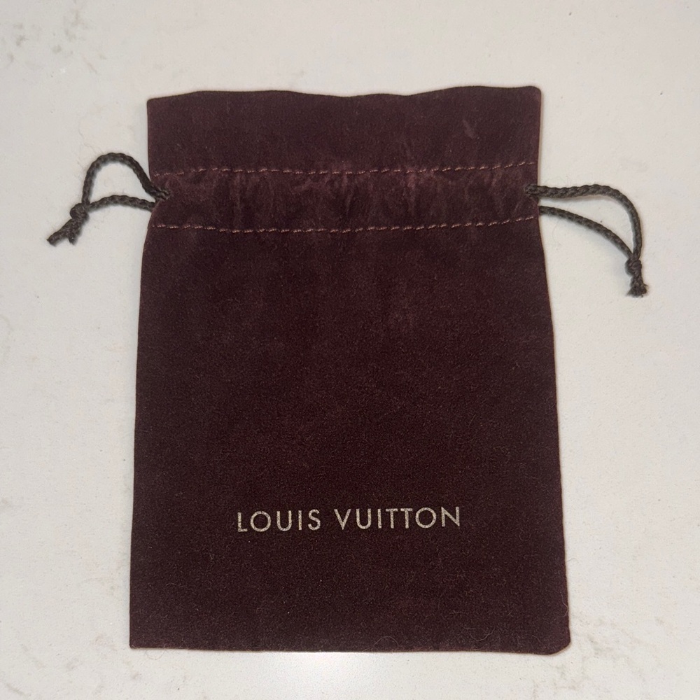 Louis Vuitton Rich Brown Velvety Jewelry Pouch